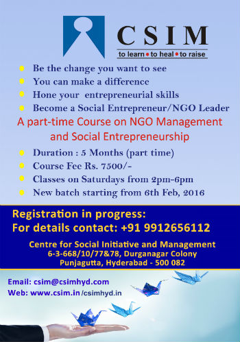 Learn Social Entrepreneurship and Make a difference